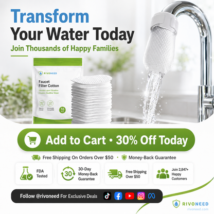 🔥🔥Buy 2 get 1 free ✨️Anti-Splash Kitchen Faucet Filter for Sediment & Rust Removal