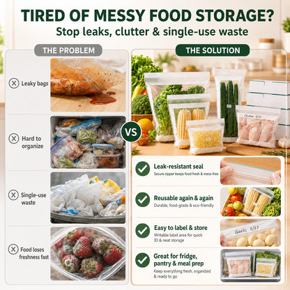 Transparent Food-Grade Reinforced Double-Seal Bags