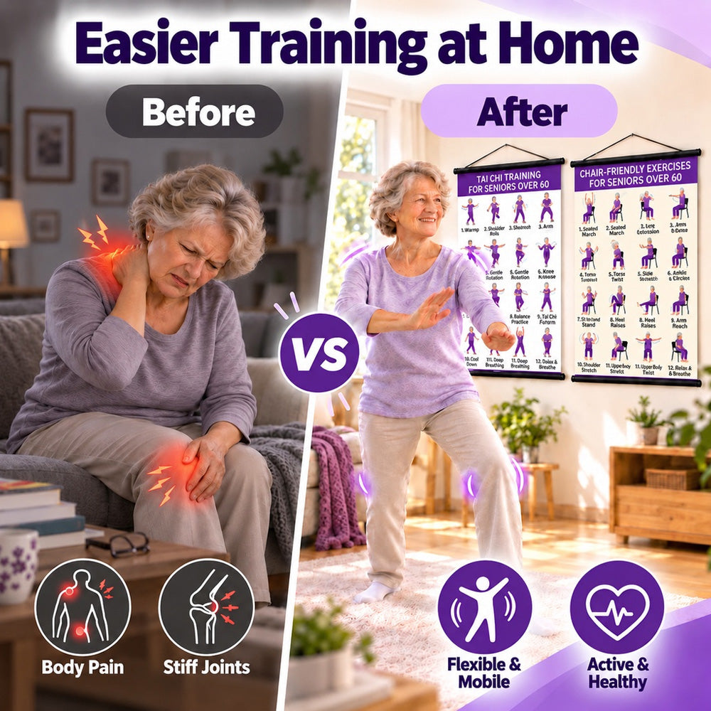 【🔥LIMITED-TIME OFFER – 50% OFF!】🎉 Tai Chi Exercise Poster for Seniors