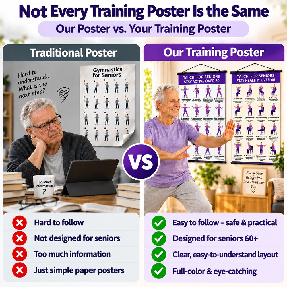 【🔥LIMITED-TIME OFFER – 50% OFF!】🎉 Tai Chi Exercise Poster for Seniors