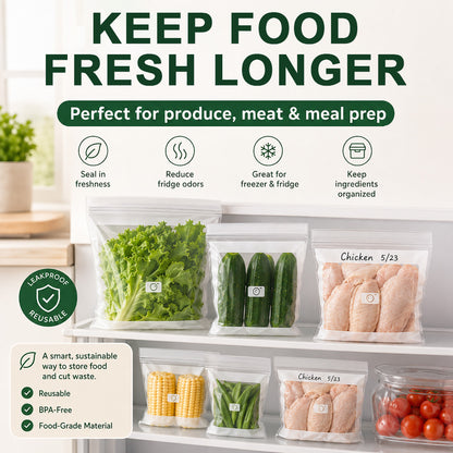 Transparent Food-Grade Reinforced Double-Seal Bags