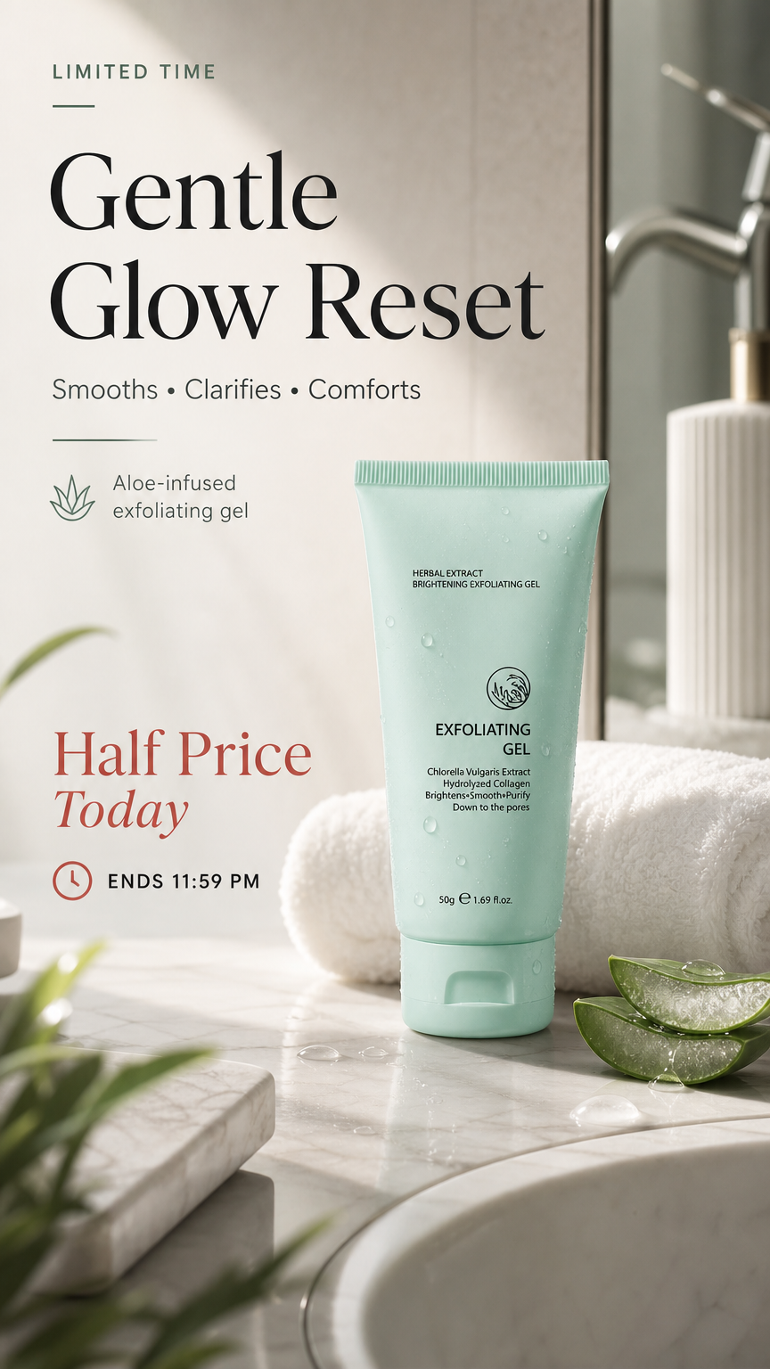 🥳2026 HOT SALE🥳💞50K+ SOLD!💥👵🌸 50% OFF!Herbal Extract Brightening Exfoliating Gel