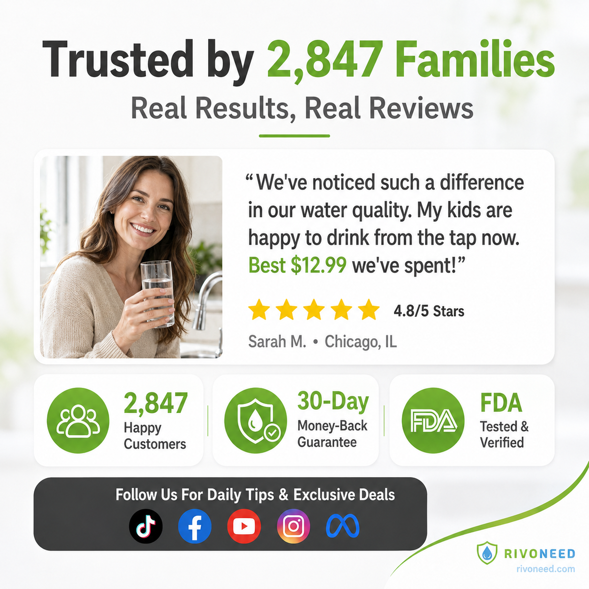 🔥🔥Buy 2 get 1 free ✨️Anti-Splash Kitchen Faucet Filter for Sediment & Rust Removal