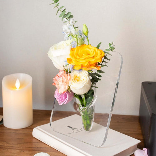 🥳💞50K+ SOLD!💥🌸 Transparent Photo Frame Flower Vase, High-End Home Decoration Ornaments