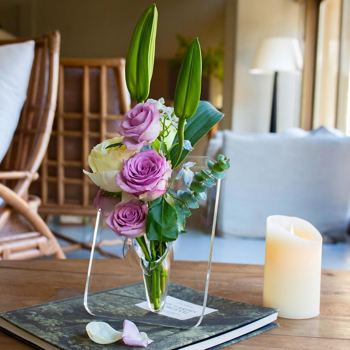 🥳💞50K+ SOLD!💥🌸 Transparent Photo Frame Flower Vase, High-End Home Decoration Ornaments