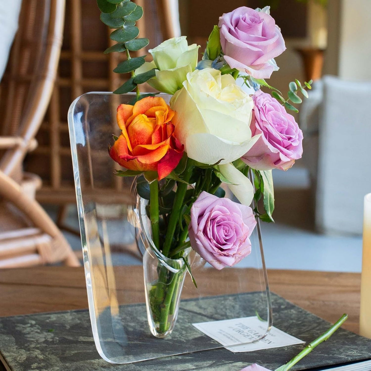 🥳💞50K+ SOLD!💥🌸 Transparent Photo Frame Flower Vase, High-End Home Decoration Ornaments
