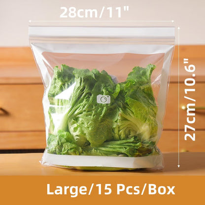 Transparent Food-Grade Reinforced Double-Seal Bags