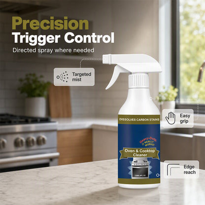 💥  BUY 2 GET 1 FREE!🌻Heavy Duty Oven & Cooktop Cleaner Spray – Dissolves Grease in 5 Mins, No Scrubbing & Eliminates Odors 🔥
